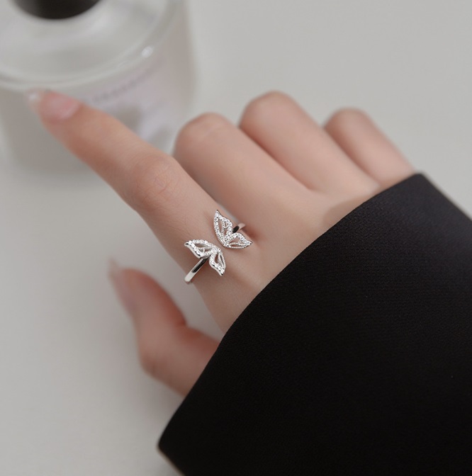 925 Sterling Silver Butterfly Ring